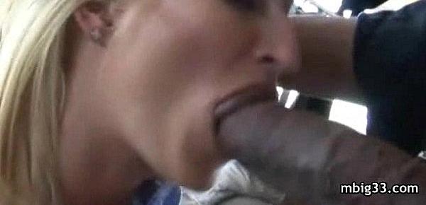  Hot girl speared by a black monster cock